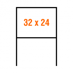32x24 H-stand Sign Holder